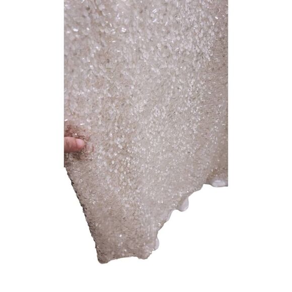 GALVAN sequin Estrella Slip Dress pearl white US6(FR38) - Picture 13 of 14